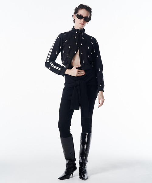 JOSE MOON（ジョゼムーン）の「FORMULE KNIT MINI SKIRT/フォーマルニットミニスカート（スカート・レディース・グレー/ブラック・FREE）」の6枚目の写真