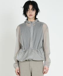 DUSTYWHITE（ダスティーホワイト）の「グレーシティトラックフードジャケット（ナイロンジャケット）」