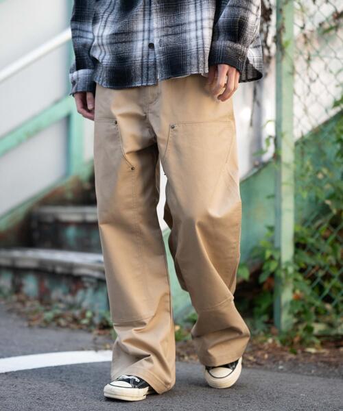 RED KAP(レッドキャップ)の「∴WEGO/別注RED KAPダブルニーチノパンツ(チノパンツ・メンズ・ベージュ/ブラック・MEDIUM/LARGE)」の20枚目の写真