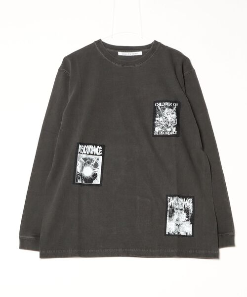 Children of the discordance(チルドレン オブ ザ ディスコ-ダンス)の「Children of the discordance / DAMN ROMANCE PATCH LS TEE / COTDCS-011(Tシャツ/カットソー・メンズ・ブラック・2/3)」の1枚目の写真