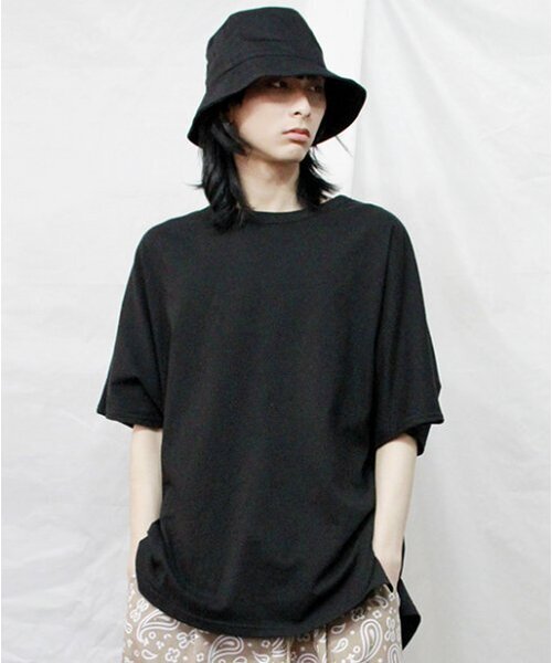 DEMARC(ドゥマーク)の「ドルマンスリーブボックスフィットサイドスリットTシャツブラック(Tシャツ/カットソー・メンズ・その他・MEDIUM/LARGE)」の4枚目の写真