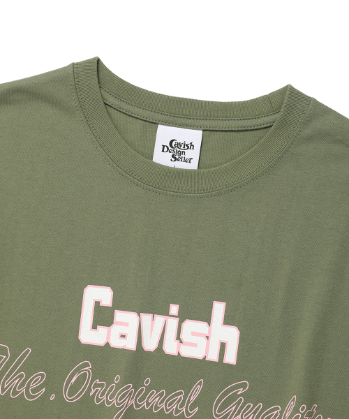 Cavish(カビシ)の「BROTHERS SS TEE GREEN(CV2EMUT502A)(Tシャツ/カットソー・レディース・グリーン・SMALL/MEDIUM/LARGE/X-LARGE)」の3枚目の写真