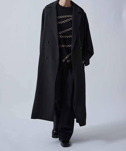 Lui's（ルイス）の「チェーン柄ジャガードPO（ニット/セーター・メンズ・グレー/ブラック/ホワイト・S/M）」の21枚目の写真