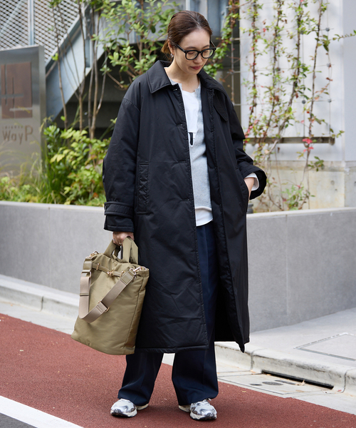 SLOBE IENA（スローブイエナ）の「SLOBE パッファートートバッグ（トートバッグ・レディース・カーキ/ブラック・FREE）」の5枚目の写真