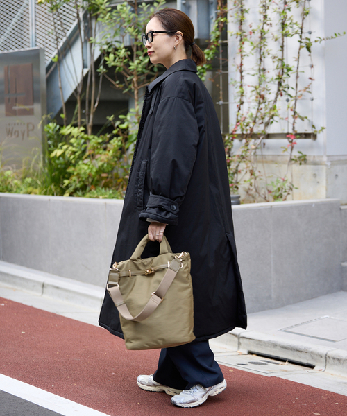 SLOBE IENA（スローブイエナ）の「SLOBE パッファートートバッグ（トートバッグ・レディース・カーキ/ブラック・FREE）」の6枚目の写真