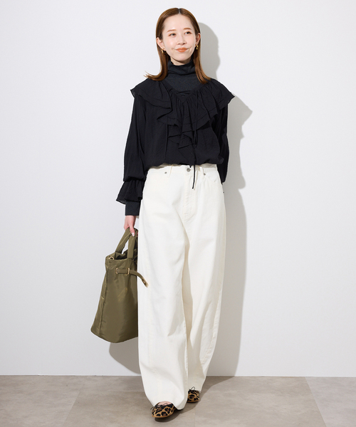 SLOBE IENA（スローブイエナ）の「SLOBE パッファートートバッグ（トートバッグ・レディース・カーキ/ブラック・FREE）」の11枚目の写真