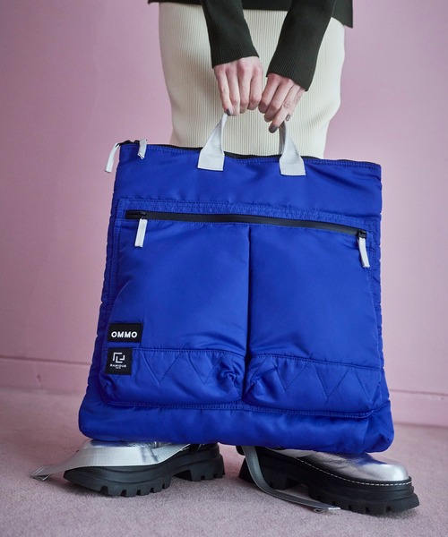 RAMIDUS(ラミダス)の「【RAMIDUS×OMMO】3WAY SQUARE BAG(バックパック/リュック・レディース・ブルー/カーキ/ブラック・F)」の3枚目の写真