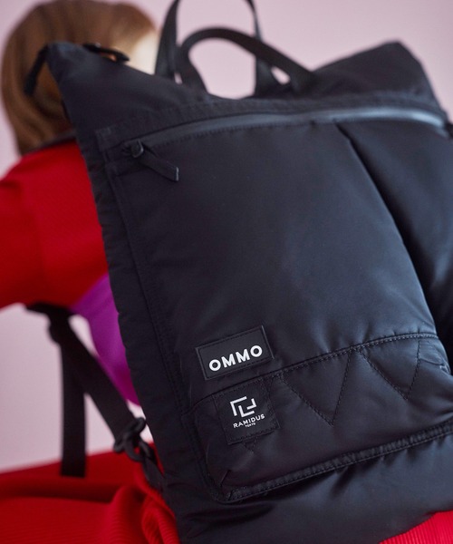 OMMO ブラック リュック・バックパック MULTI POCKET BACK PACK（バックパック/リュック）｜OMMO（オーエム