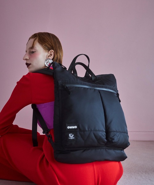 RAMIDUS(ラミダス)の「【RAMIDUS×OMMO】3WAY SQUARE BAG(バックパック/リュック・レディース・ブルー/カーキ/ブラック・F)」の9枚目の写真