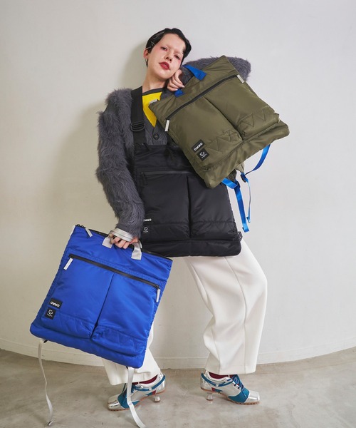 RAMIDUS(ラミダス)の「【RAMIDUS×OMMO】3WAY SQUARE BAG(バックパック/リュック・レディース・ブルー/カーキ/ブラック・F)」の6枚目の写真