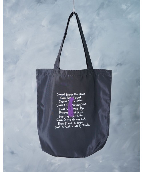 NOIZY(ノイジー)の「Graphic Tote Bag / グラフィック 猫 ワンポイント イラスト プリント トートバッグ(トートバッグ・レディース・グレー/ブラック系その他5/ラベンダー/パープル/ブラック系その他4/ブラック系その他3/サックスブルー/ブラウン系その他/ブラック系その他2/ブラック・ONE SIZE)」の5枚目の写真