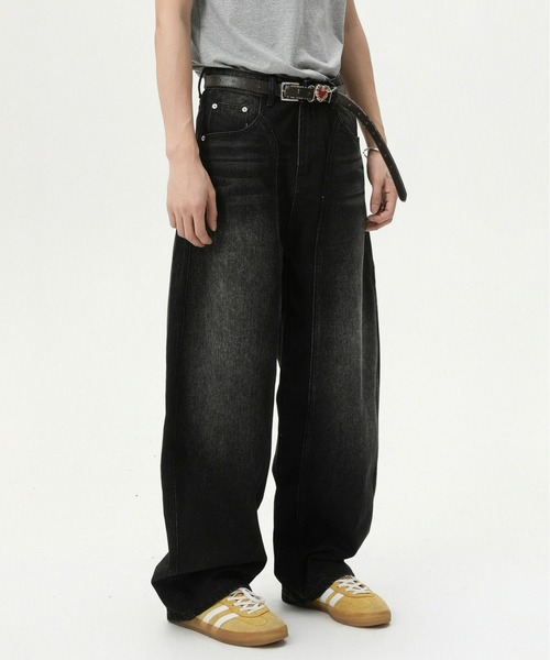 REBALANCE(リバランス)の「ワイドレッグウォッシュジーンズ(デニムパンツ・メンズ・A/B・LARGE/MEDIUM)」の12枚目の写真