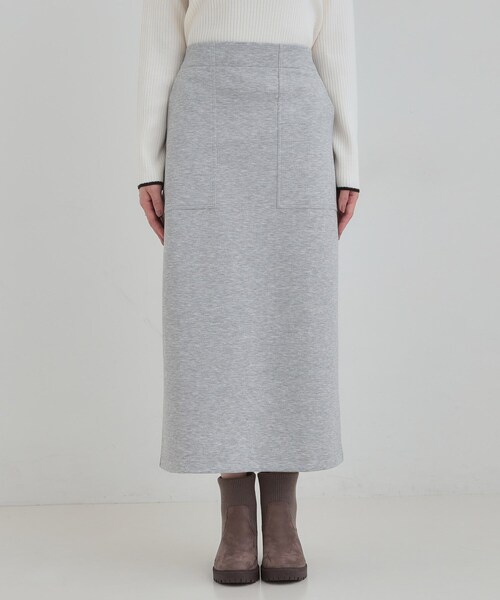 SHOO・LA・RUE（シューラルー）の「【セットアップ可/S-LL/なめらかタッチ】ベイカーナロースカート（スカート・レディース・ネイビー/グレー・04/03/02/01）」の11枚目の写真