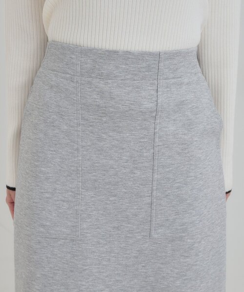 SHOO・LA・RUE（シューラルー）の「【セットアップ可/S-LL/なめらかタッチ】ベイカーナロースカート（スカート・レディース・ネイビー/グレー・04/03/02/01）」の14枚目の写真