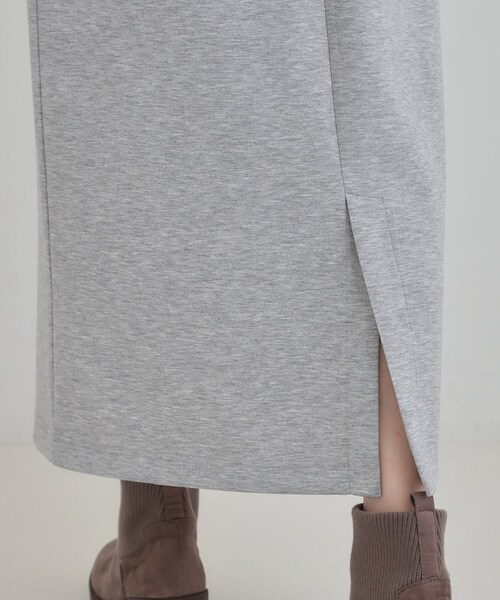 SHOO・LA・RUE（シューラルー）の「【セットアップ可/S-LL/なめらかタッチ】ベイカーナロースカート（スカート・レディース・ネイビー/グレー・04/03/02/01）」の18枚目の写真