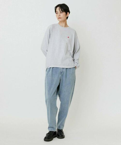 FRAPBOIS PARK(フラボアパーク)の「パーキーL/S T(Tシャツ/カットソー・レディース・グリーン/ブラック/グレー・1/2)」の18枚目の写真