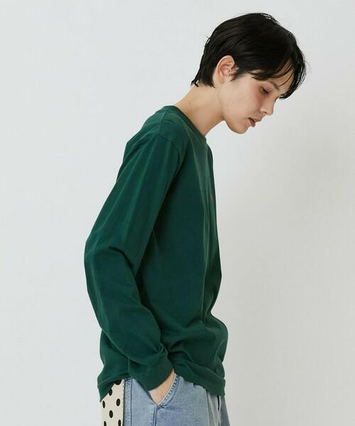 FRAPBOIS PARK(フラボアパーク)の「パーキーL/S T(Tシャツ/カットソー・レディース・グリーン/ブラック/グレー・1/2)」の19枚目の写真