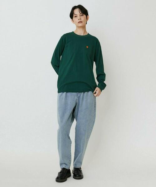 FRAPBOIS PARK(フラボアパーク)の「パーキーL/S T(Tシャツ/カットソー・レディース・グリーン/ブラック/グレー・1/2)」の10枚目の写真