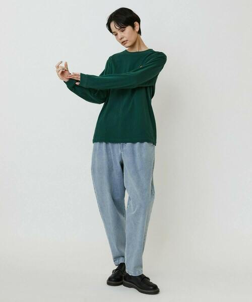 FRAPBOIS PARK(フラボアパーク)の「パーキーL/S T(Tシャツ/カットソー・レディース・グリーン/ブラック/グレー・1/2)」の11枚目の写真