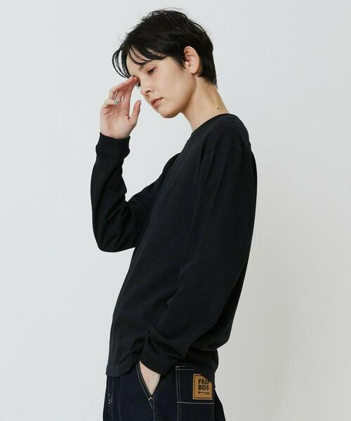 FRAPBOIS PARK(フラボアパーク)の「パーキーL/S T(Tシャツ/カットソー・レディース・グリーン/ブラック/グレー・1/2)」の12枚目の写真