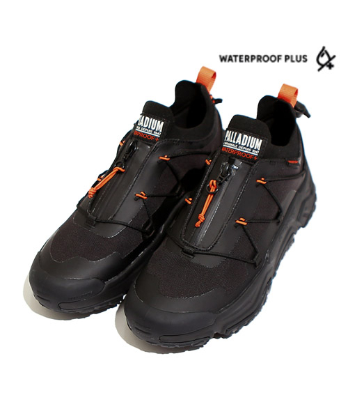 PALLADIUM(パラディウム)の「Offgrid Low Zipper Waterproof Black Sneakers 79112-001-M(スニーカー・レディース・ブラック・26cm/27cm/28cm/22.5cm/23cm/24cm/25cm)」の1枚目の写真