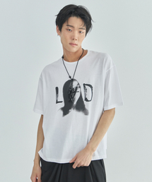 LAD EDITION（ラッドエディション）の「リバースAグラフィックオーバーサイズTシャツ_ホワイト（Tシャツ/カットソー）」