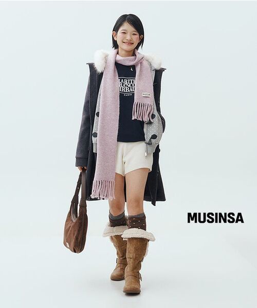 FOGGY MOODY(ポギムディ)の「Ember 0034. Belted Fur Boots - 2colors(ブーツ・レディース・ブラック/ブラウン・25cm/22.5cm/23cm/23.5cm/24cm/24.5cm)」の7枚目の写真