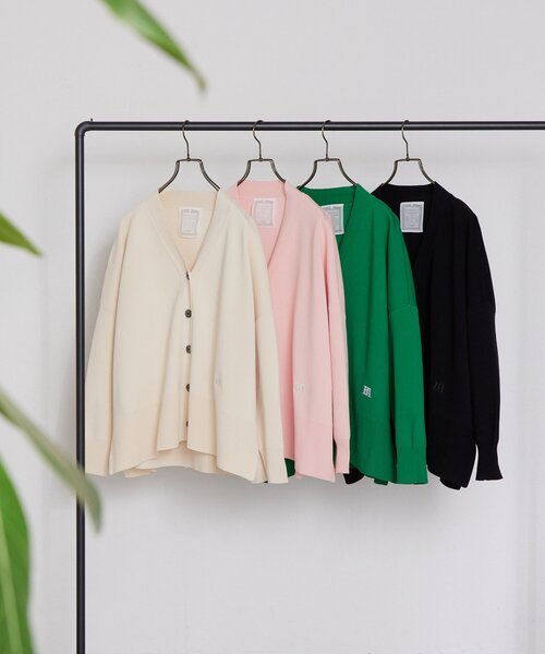 BEARDSLEY（ビアズリー）の「刺繍入りビッグカーディガン（カーディガン/ボレロ・レディース・アイボリー/ピンク/グリーン/ブラック・FREE）」の5枚目の写真