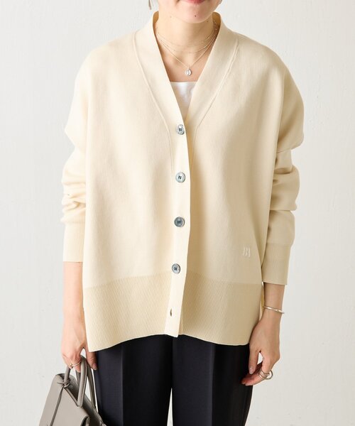 BEARDSLEY（ビアズリー）の「刺繍入りビッグカーディガン（カーディガン/ボレロ・レディース・アイボリー/ピンク/グリーン/ブラック・FREE）」の6枚目の写真