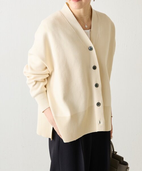 BEARDSLEY（ビアズリー）の「刺繍入りビッグカーディガン（カーディガン/ボレロ・レディース・アイボリー/ピンク/グリーン/ブラック・FREE）」の9枚目の写真