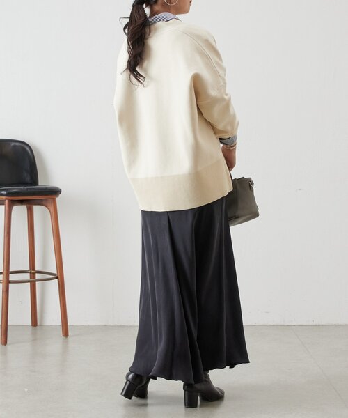 BEARDSLEY（ビアズリー）の「刺繍入りビッグカーディガン（カーディガン/ボレロ・レディース・アイボリー/ピンク/グリーン/ブラック・FREE）」の17枚目の写真