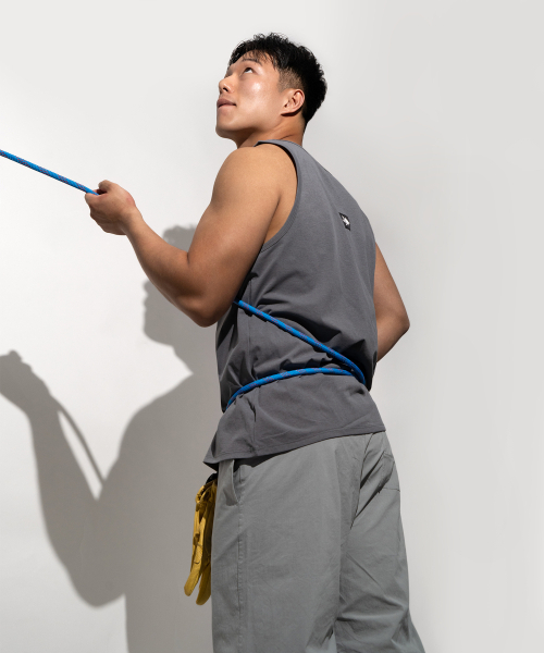 WHILE(ワイル)の「コアクライミングパンツ 登山ウェア アルパインクライミング ワイドパンツ (SKY GREY)(その他パンツ・レディース・その他・SMALL/MEDIUM/X-SMALL)」の3枚目の写真