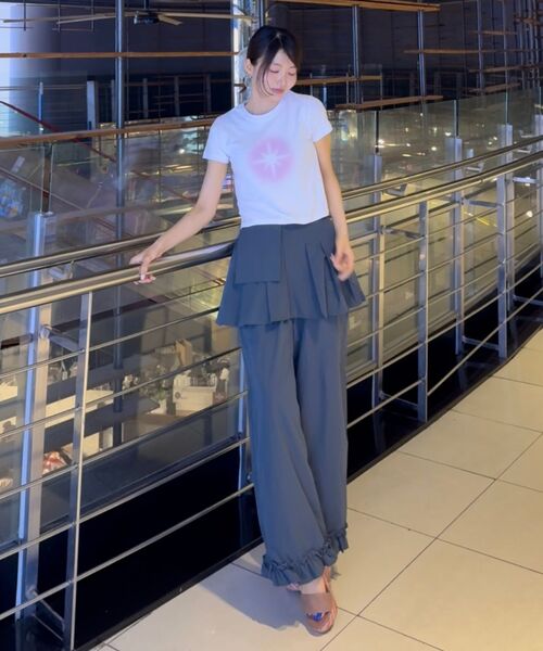 THE FACO(ファコ)の「FAVICON BRUSHED CROP TEE WHITE(Tシャツ/カットソー・レディース・その他・FREE)」の3枚目の写真