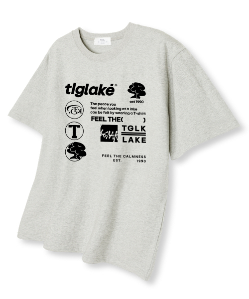 TI.GLAKE(ティーグレイク)の「エレメンツオーバーサイズ半袖Tシャツオートミール(Tシャツ/カットソー・メンズ・その他・LARGE/X-LARGE/XX-LARGE)」の1枚目の写真