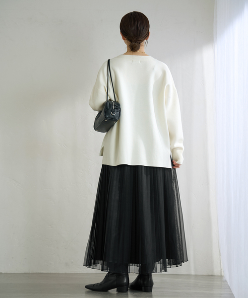 IENA（イエナ）の「シアープリーツスカート（スカート・レディース・ブラウン/ブラック・36/38）」の6枚目の写真