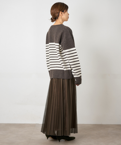 IENA（イエナ）の「シアープリーツスカート（スカート・レディース・ブラウン/ブラック・36/38）」の20枚目の写真