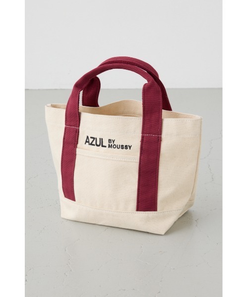 AZUL by moussy（アズールバイマウジー）の「ロゴ刺繍ミニトートバック（トートバッグ・メンズ・ライトカーキ/グレー/アイボリー/ブラック・FREE）」の5枚目の写真