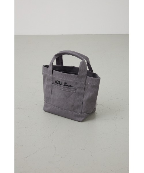 AZUL by moussy（アズールバイマウジー）の「ロゴ刺繍ミニトートバック（トートバッグ・メンズ・ライトカーキ/グレー/アイボリー/ブラック・FREE）」の12枚目の写真