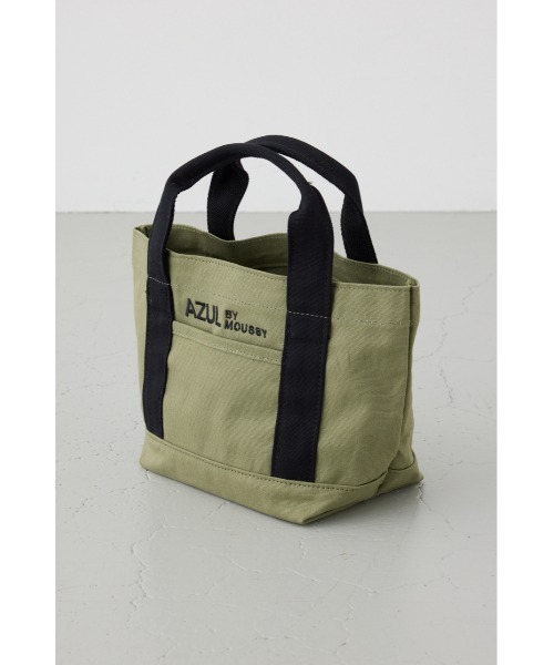 AZUL by moussy（アズールバイマウジー）の「ロゴ刺繍ミニトートバック（トートバッグ・メンズ・ライトカーキ/グレー/アイボリー/ブラック・FREE）」の19枚目の写真