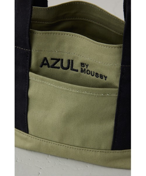 AZUL by moussy（アズールバイマウジー）の「ロゴ刺繍ミニトートバック（トートバッグ・メンズ・ライトカーキ/グレー/アイボリー/ブラック・FREE）」の22枚目の写真