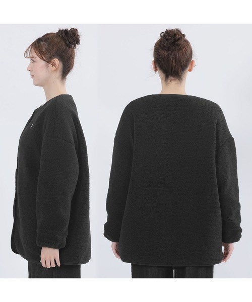 MARY QUANT リバーシブル　キルト　ボア　ブルゾン　コート　ノーカラー MARY QUANT（マリークヮント） ブルゾン アウター マリークワント