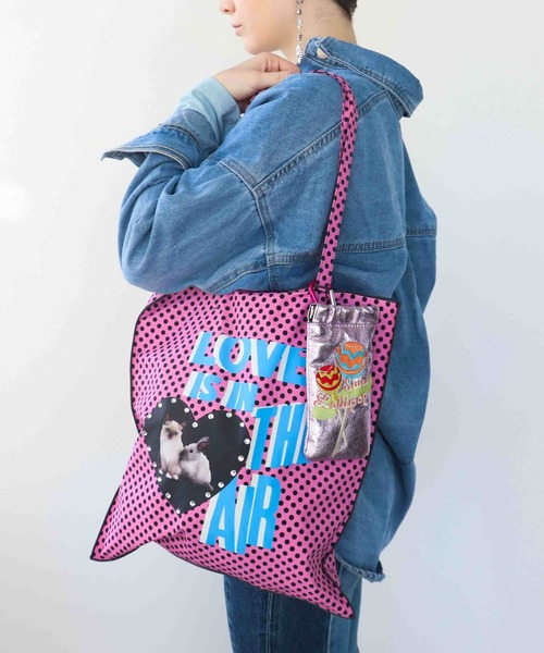 Three Four Time（ｽﾘｰﾌｫｰﾀｲﾑ）の「【Casselini】Team DOUBUTSUトート（トートバッグ・レディース・ブラック/ピンク/ベージュ・FREE）」の17枚目の写真