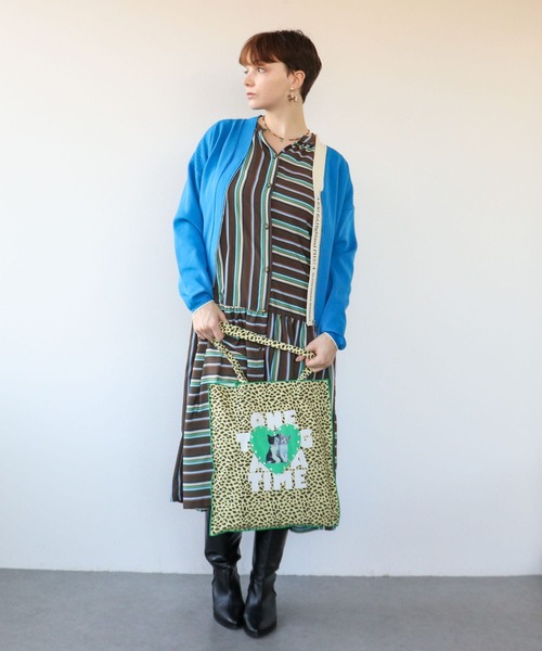 Three Four Time（ｽﾘｰﾌｫｰﾀｲﾑ）の「【Casselini】Team DOUBUTSUトート（トートバッグ・レディース・ブラック/ピンク/ベージュ・FREE）」の10枚目の写真