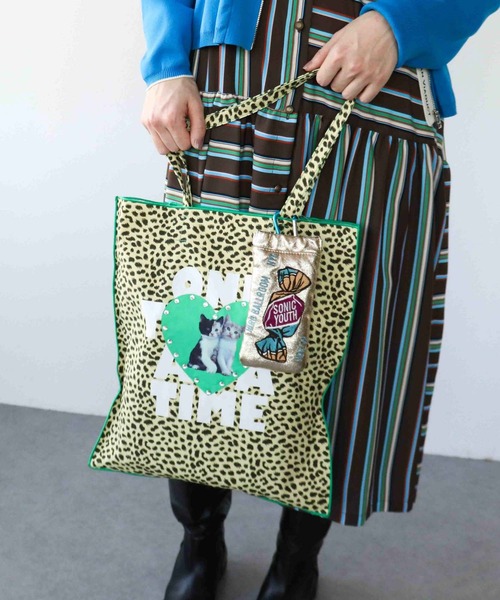 Three Four Time（ｽﾘｰﾌｫｰﾀｲﾑ）の「【Casselini】Team DOUBUTSUトート（トートバッグ・レディース・ブラック/ピンク/ベージュ・FREE）」の12枚目の写真