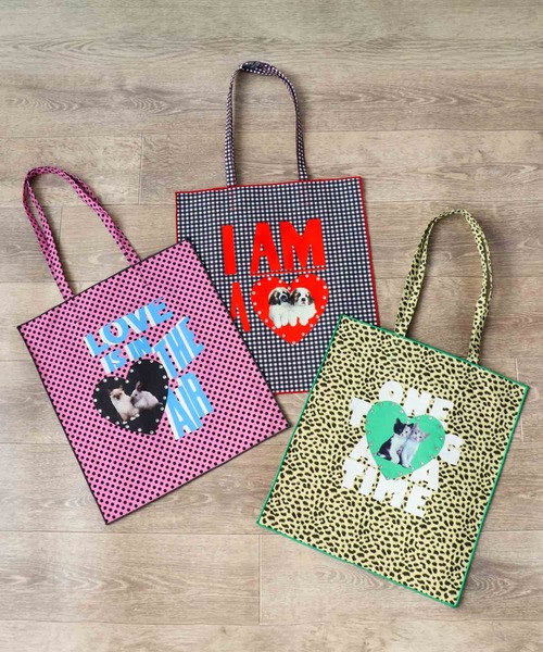 Three Four Time（ｽﾘｰﾌｫｰﾀｲﾑ）の「【Casselini】Team DOUBUTSUトート（トートバッグ・レディース・ブラック/ピンク/ベージュ・FREE）」の4枚目の写真