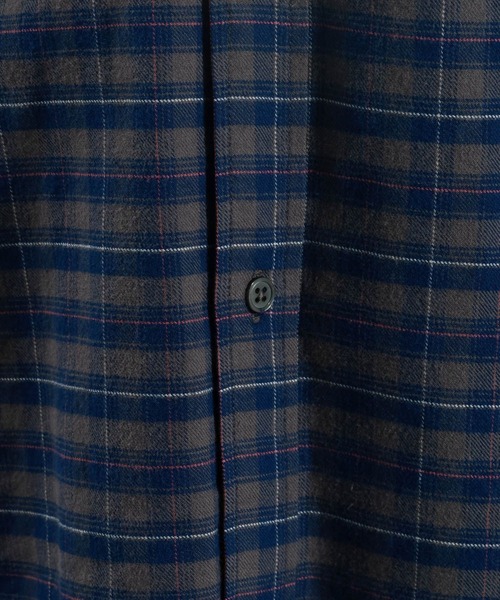 BAYFLOW(ベイフロー)の「Feels FLOWチェックシャツ(シャツ/ブラウス・メンズ・ベージュ/グリーン/ブラウン・MEDIUM/LARGE)」の9枚目の写真
