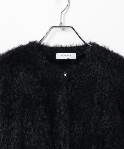 PAGEBOY（ページボーイ）の「ポッピンフェザーカーディガン（ニット/セーター・レディース・オフホワイト/ホワイト系その他/ブラック/ブルー系その他・FREE）」の15枚目の写真