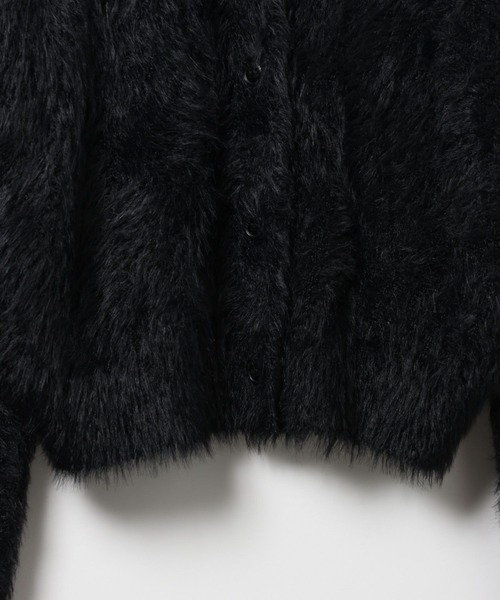 PAGEBOY（ページボーイ）の「ポッピンフェザーカーディガン（ニット/セーター・レディース・オフホワイト/ホワイト系その他/ブラック/ブルー系その他・FREE）」の12枚目の写真