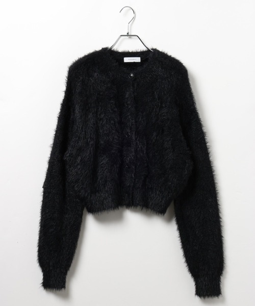 PAGEBOY（ページボーイ）の「ポッピンフェザーカーディガン（ニット/セーター・レディース・オフホワイト/ホワイト系その他/ブラック/ブルー系その他・FREE）」の11枚目の写真