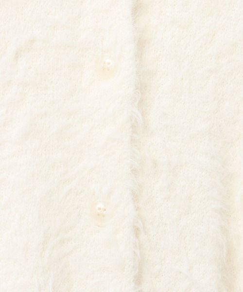 PAGEBOY（ページボーイ）の「ポッピンフェザーカーディガン（ニット/セーター・レディース・オフホワイト/ホワイト系その他/ブラック/ブルー系その他・FREE）」の7枚目の写真